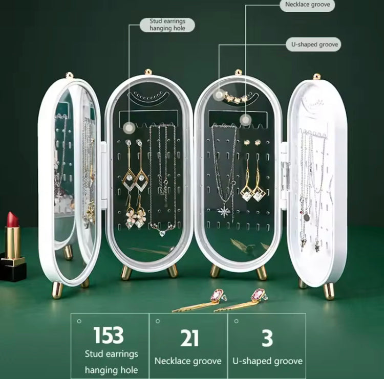 Foldable Jewellery Rack Organizer with Mirror