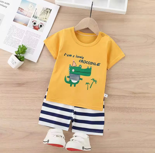 Tshirt+Shorts 2 Piece/Set For Boys