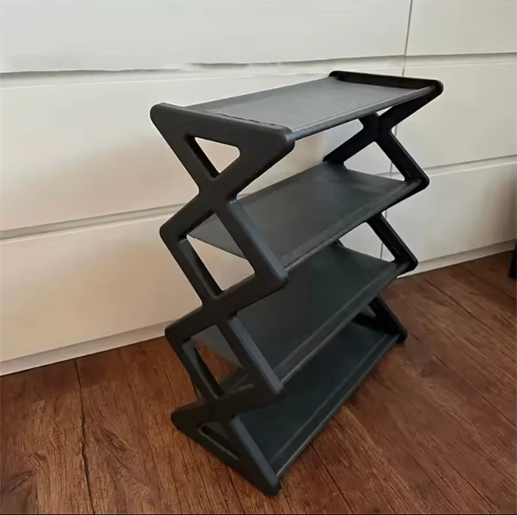 X-Shape Four Layers Shoes Rack