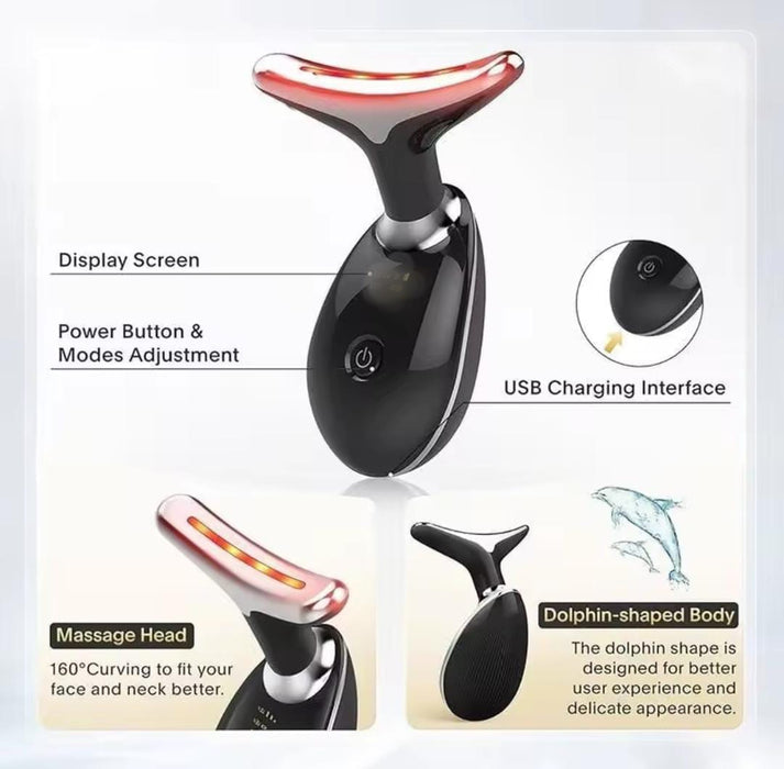 Rechargeable LED Face & Neck Massager