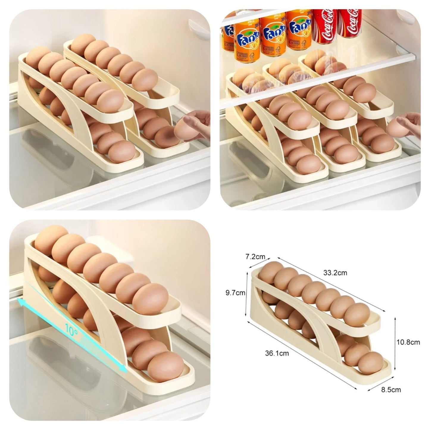 Rolling Egg Storage Tray
