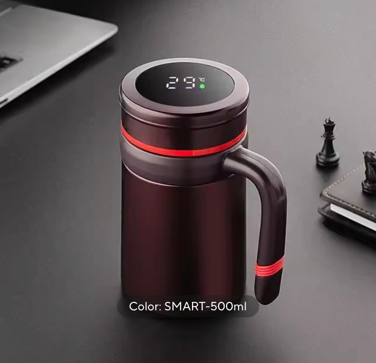 500ml Stainless Steel Insulated Mug with Temperature Display