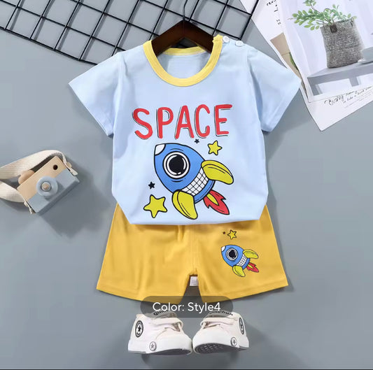 Tshirt+Shorts 2 Piece/Set For Boys