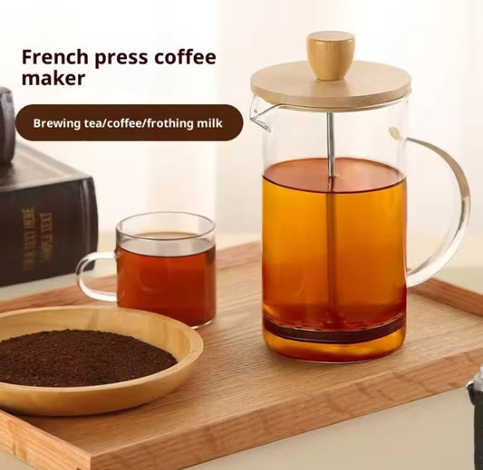 French Press Frothing Milk / Brewing Tea & Coffee