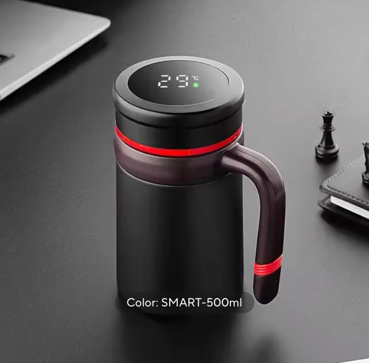 500ml Stainless Steel Insulated Mug with Temperature Display