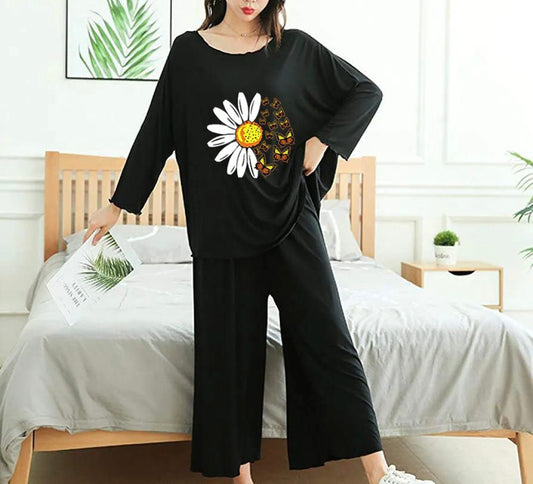 Girls 2 Pcs Comfortable Plazo Lounge Wear