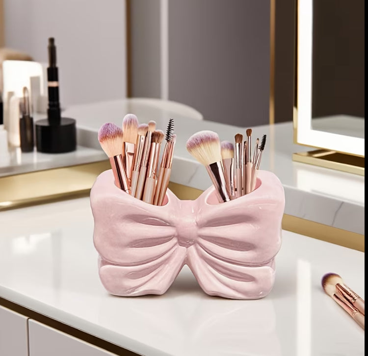 Bow Shape Makeup Brushes Holder