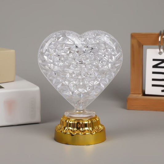 LED Heart Shaped Mini Night Light Lamp (Cell Operated)