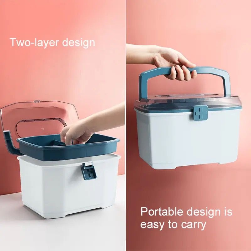 Double Layer Medicine Box