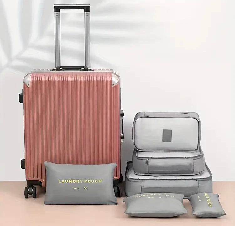 6 Pcs Large Capacity Travel Organizer Bags Set