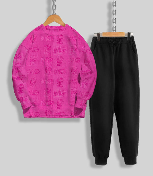 Winter Fleece Sweatshirt & Trouser for Girls