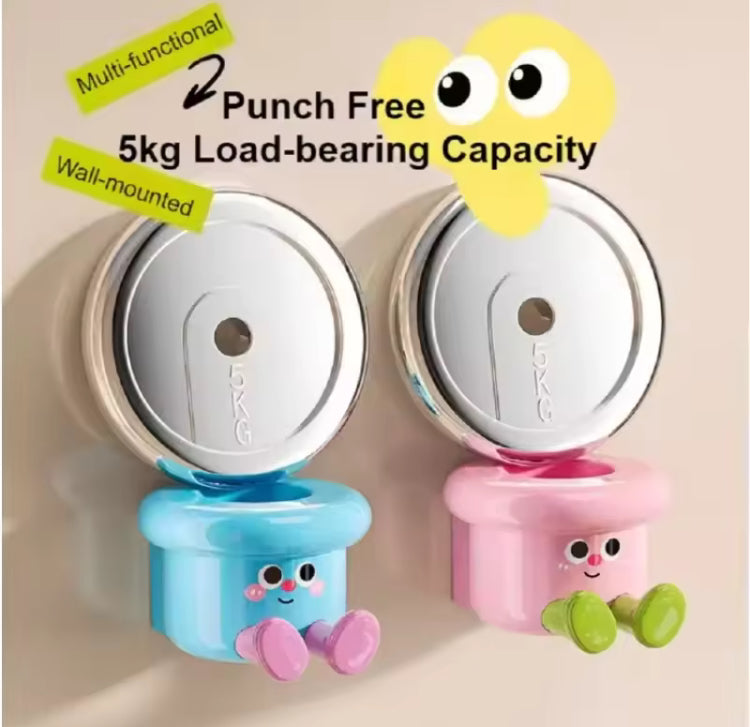 Cute Wall Mounted Toothbrush & Toothpaste Holder