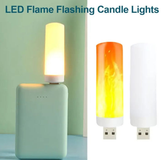 USB Lamp Candle Light 5v Night Bulb