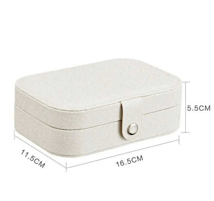 Double Layer Leather Jewellery Organizer