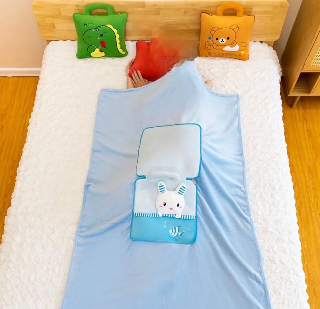 New 2 in 1 Cushion & Travel Soft Blanket for Kids