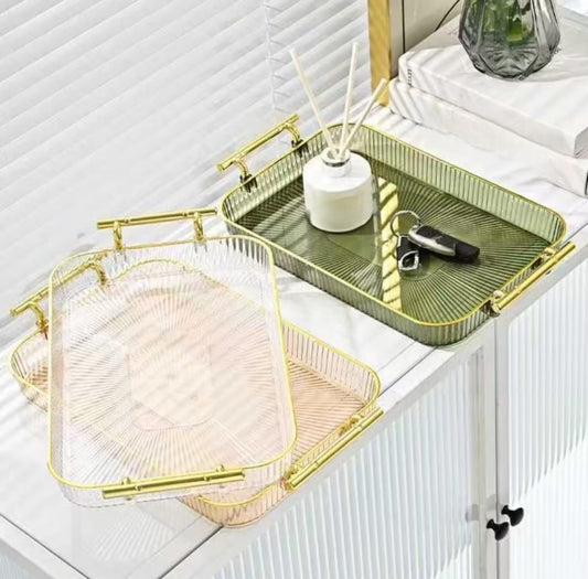 Acrylic Vanity Tray for Makeup Cosmetics Perfumes