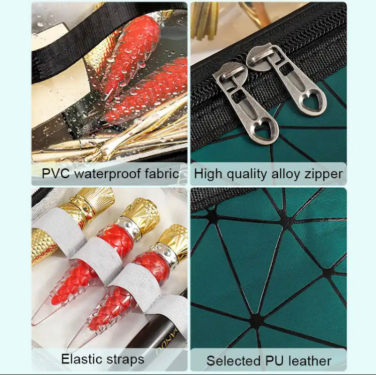 Double Layer Diamond Spacious Cosmetics Makeup bag