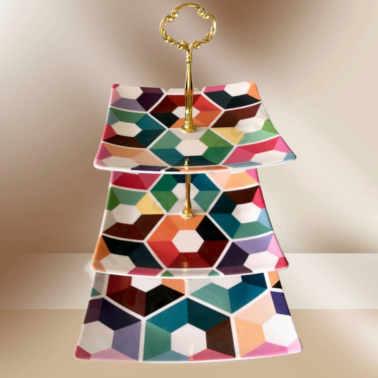 3 Tier Melamine Dessert Stand Perfect for Household Decor