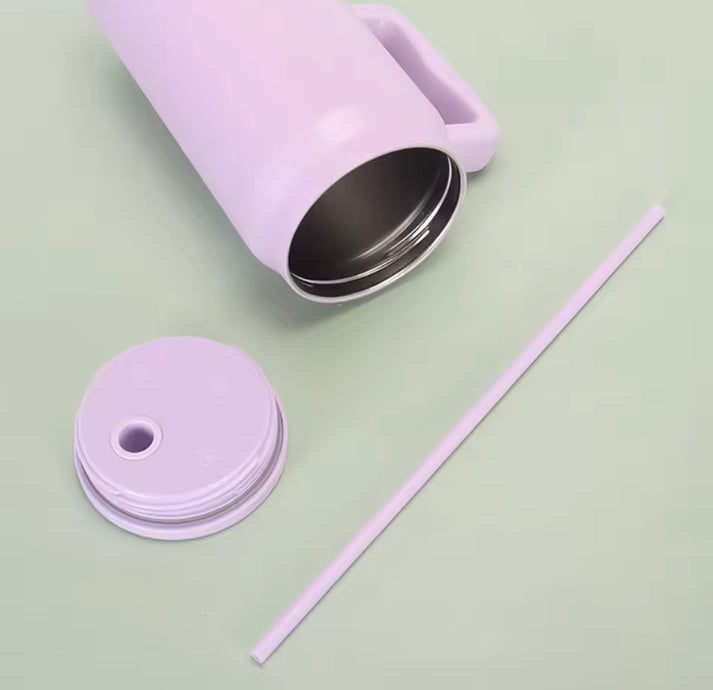 50oz Stainless Steel Tumbler with Straw