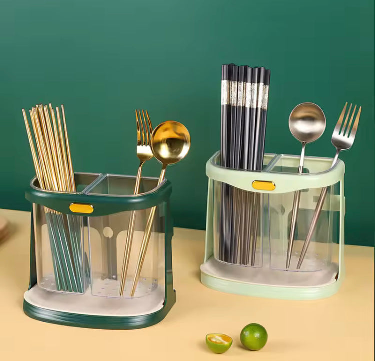 Kitchen Cutlery Holder with Dish Drainer