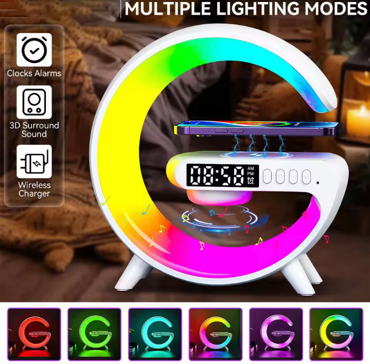 4 in 1 Multifunctional Speaker, Lamp, Wireless Charges & Alarm Clock