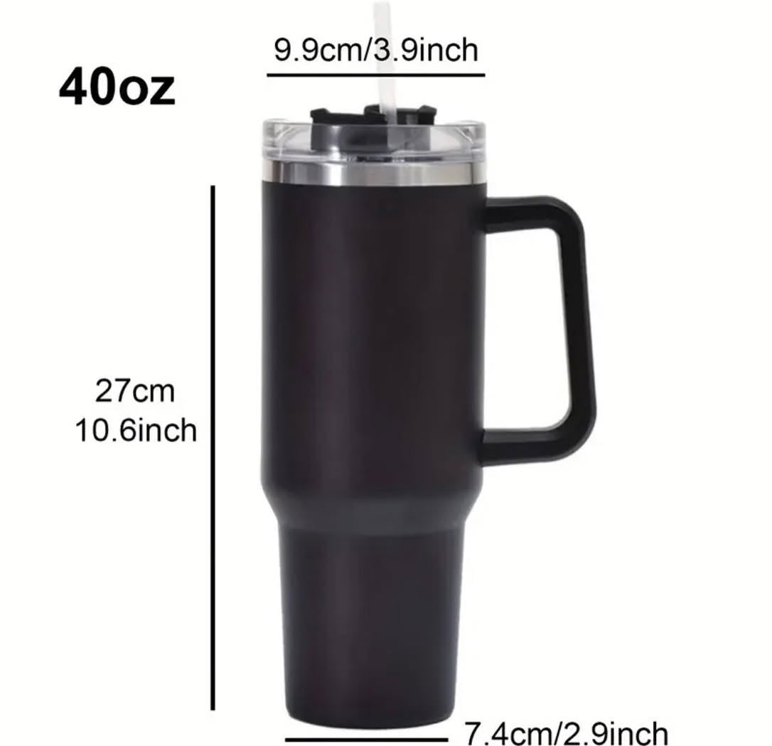 40oz Stainless Steel Vaccum Tumbler Insulated Mug with Straw