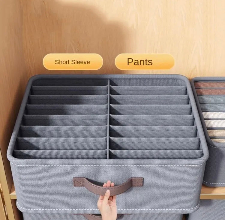 Foldable 16 Grids Drawer Organizer for Jeans & Clothes