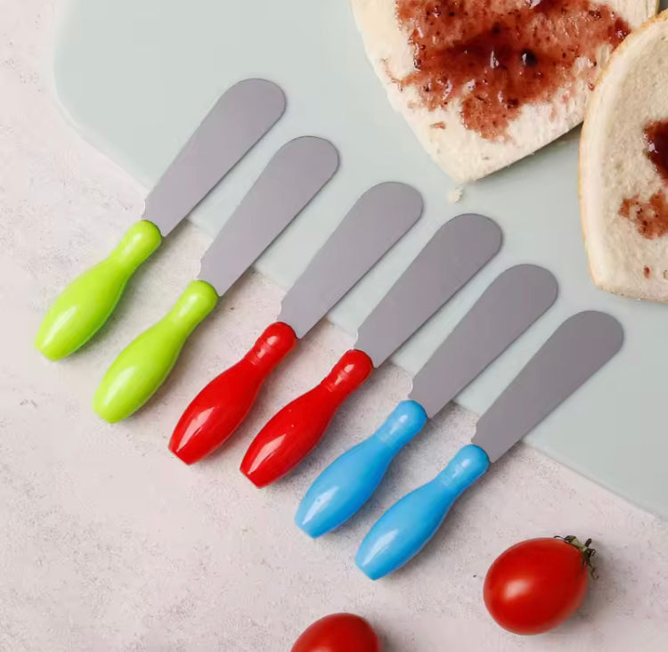 6 Pcs Stainless Steel Butter Jam Spread Knife Set