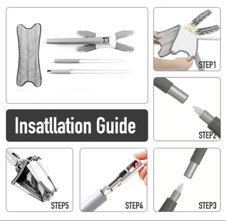 X-Shaped Rotating Squeezing Mop