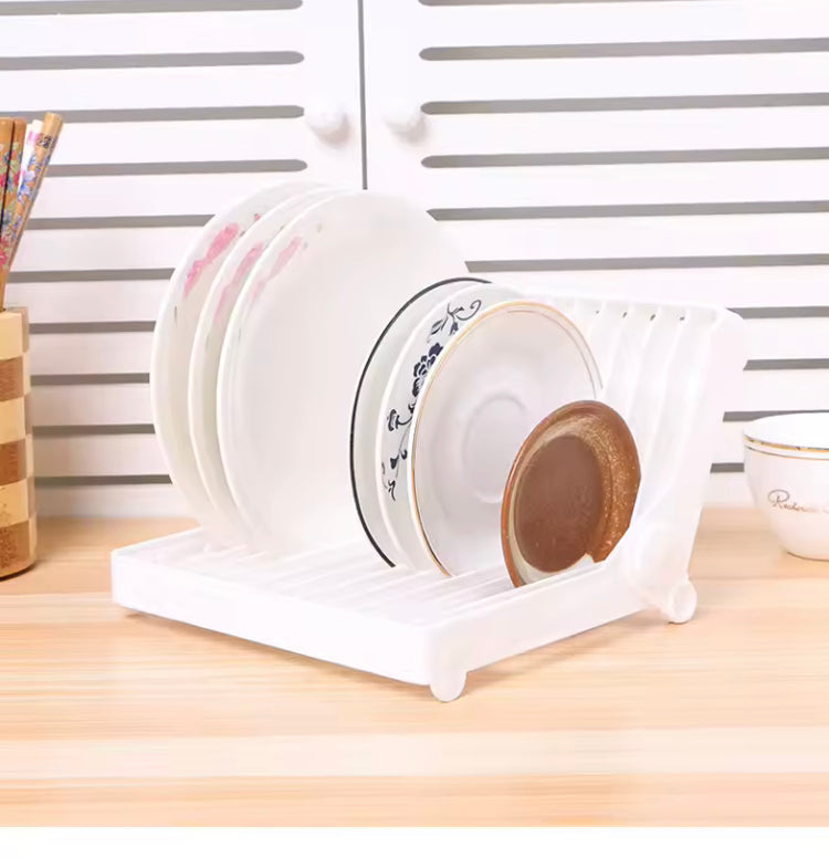 Foldable Kitchen Dish Plates Mugs Drying Rack