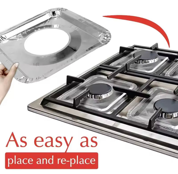 10Pcs/set Thickened Aluminum Stove Protecting Foil Covers