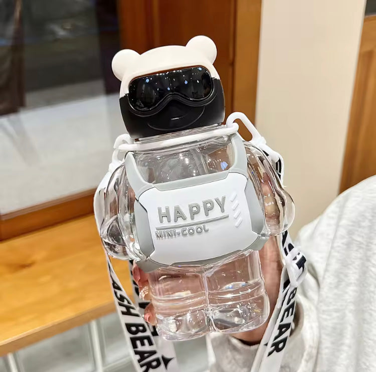 850ml Leakproof Water Bottle with Straw and Strap