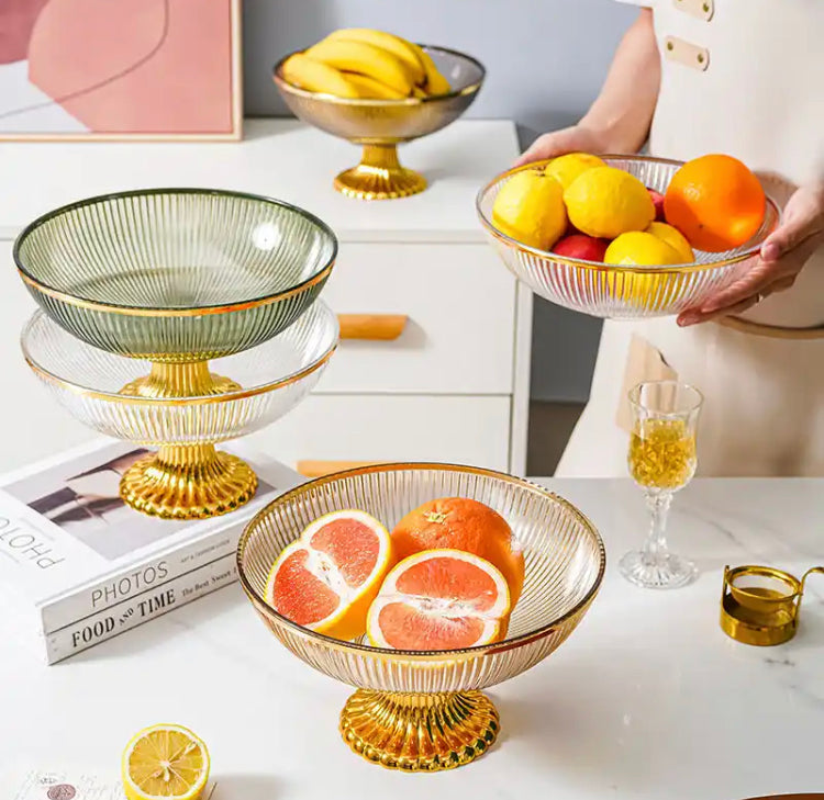 Luxury Acrylic Multipurpose Fruits Snack Display Stand Bowl