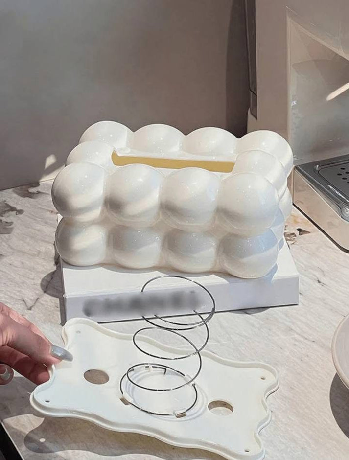 Bow Design Cloud Shape Tissue Box