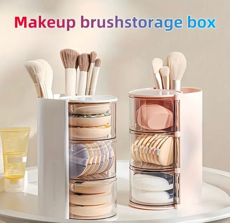 Beauty Blender, Cotton Pads & Makeup Brushes Holder