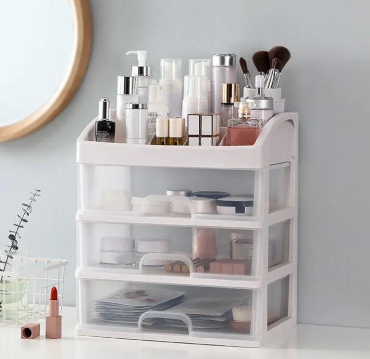 3 Drawers Cosmetics Drawer Organizer