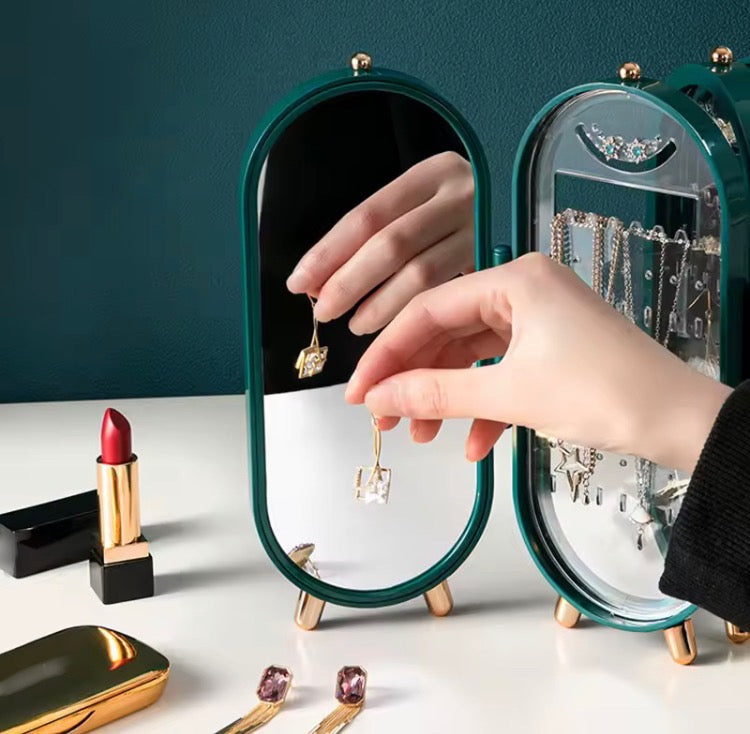 Foldable Jewellery Rack Organizer with Mirror