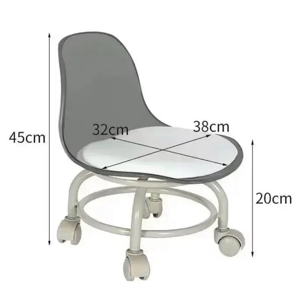 360 Rotating Acrylic Chair for Kids & Adults ( Hold Weight Upto 120kg)