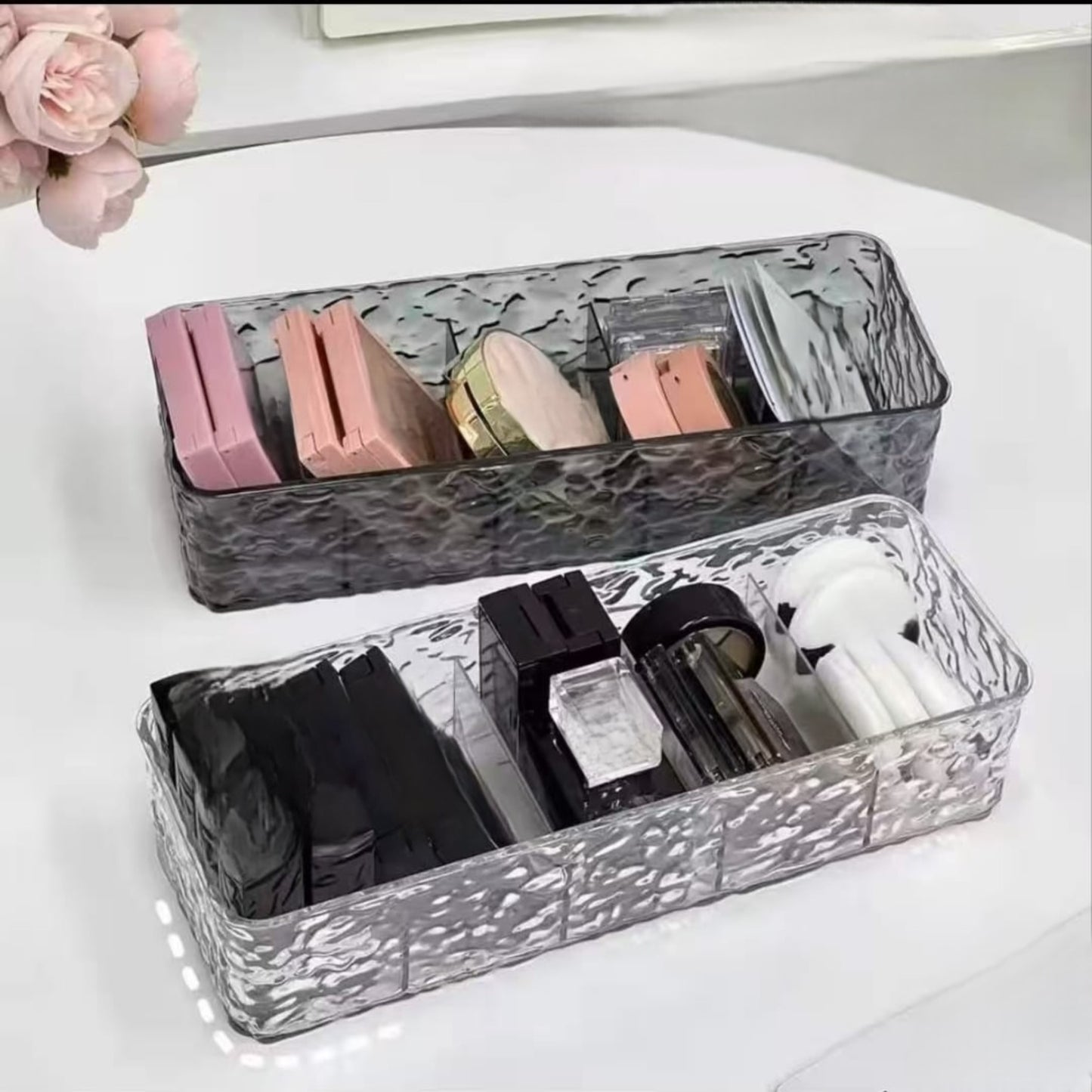 5 Compartments Acrylic Multipurpose Drawer Storage Organizer