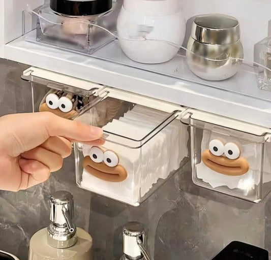 Wall Adhesive Smiley Face Organizer