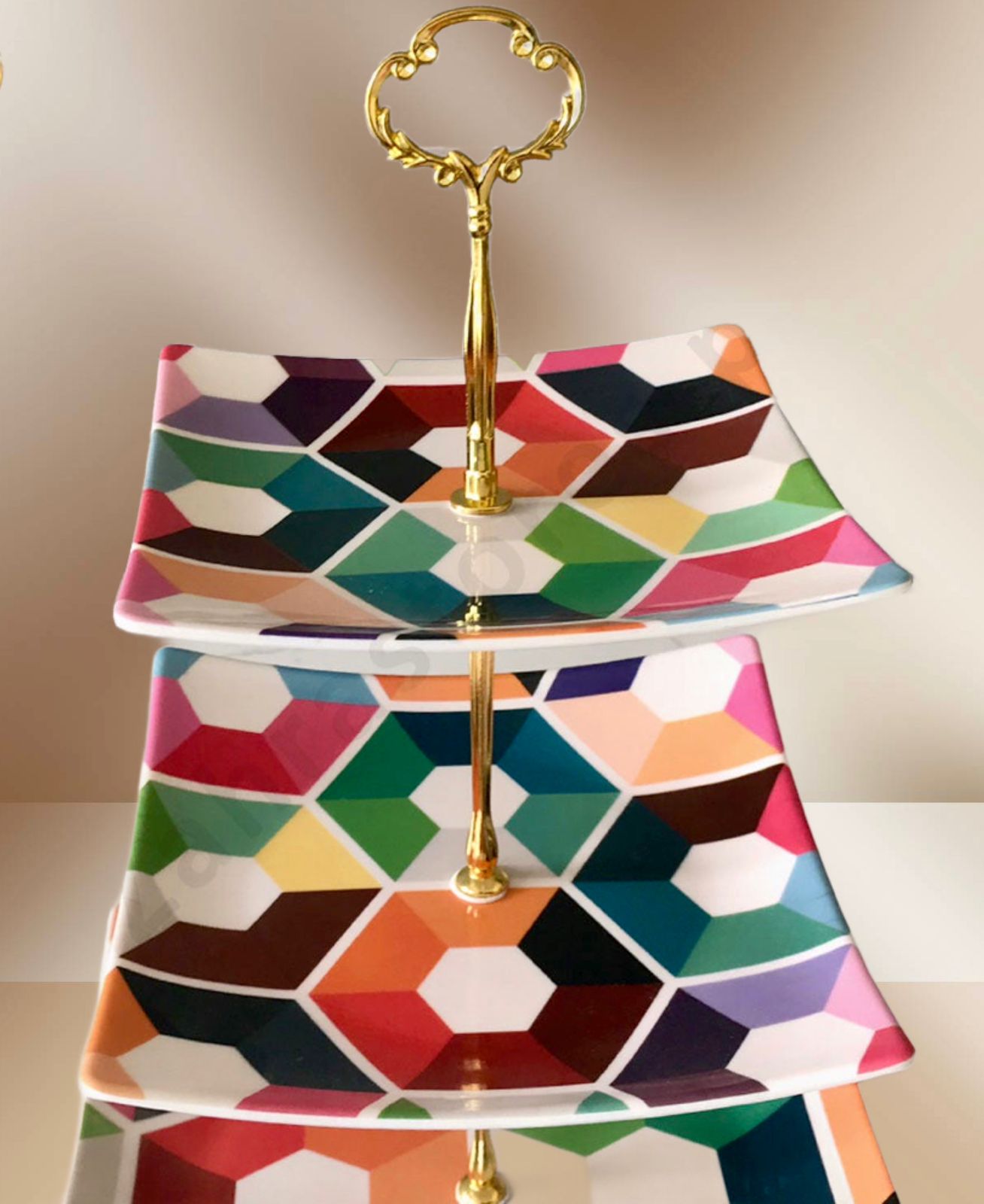 3 Tier Melamine Dessert Stand Perfect for Household Decor