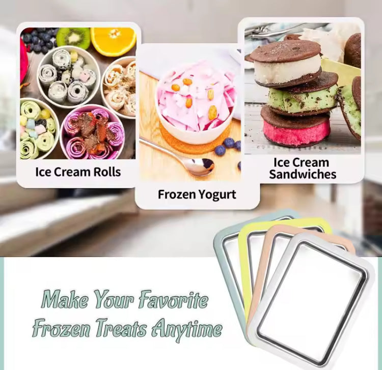 Instant Fresh Homemade Rolled Ice Cream Maker