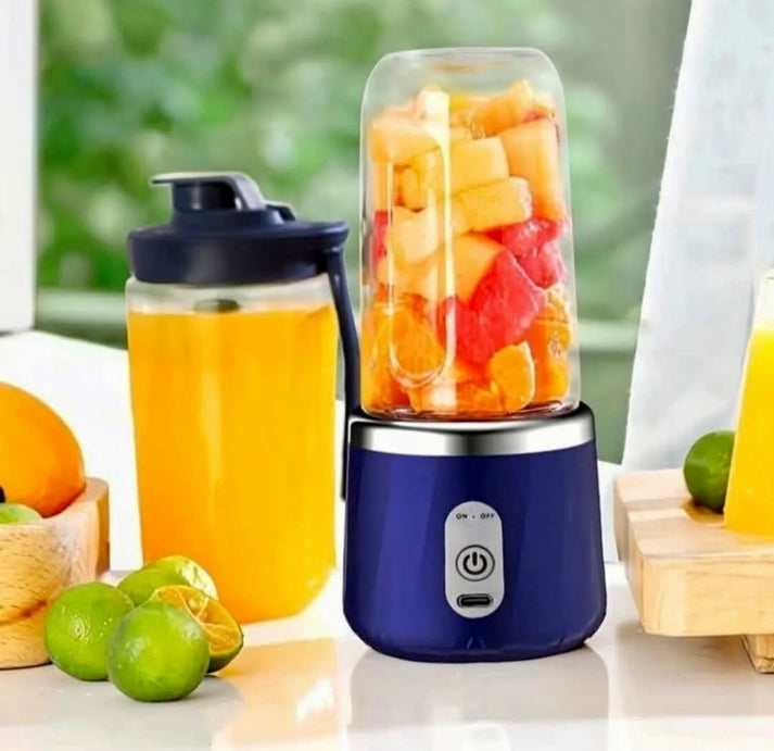 400ml 6 Blades Rechargeable Portable Juicer with 300ml Glass