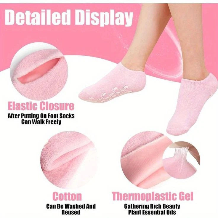 Silicone Anti-Slip Moisturizing Gel Socks