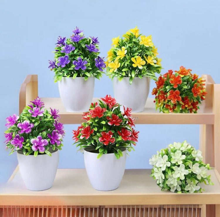 Mini Artificial Flowers Pot