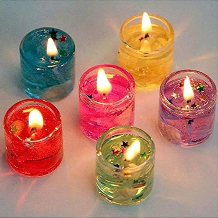 Set of 12 Burning Candles for Home Decor