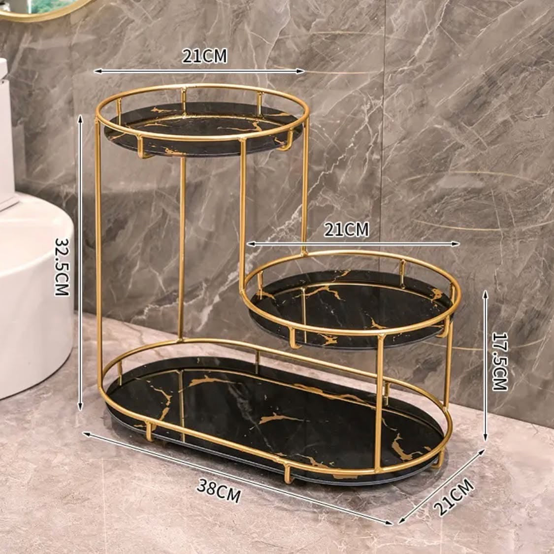 3 Layer Cosmetics Makeup Organizer Storage Rack