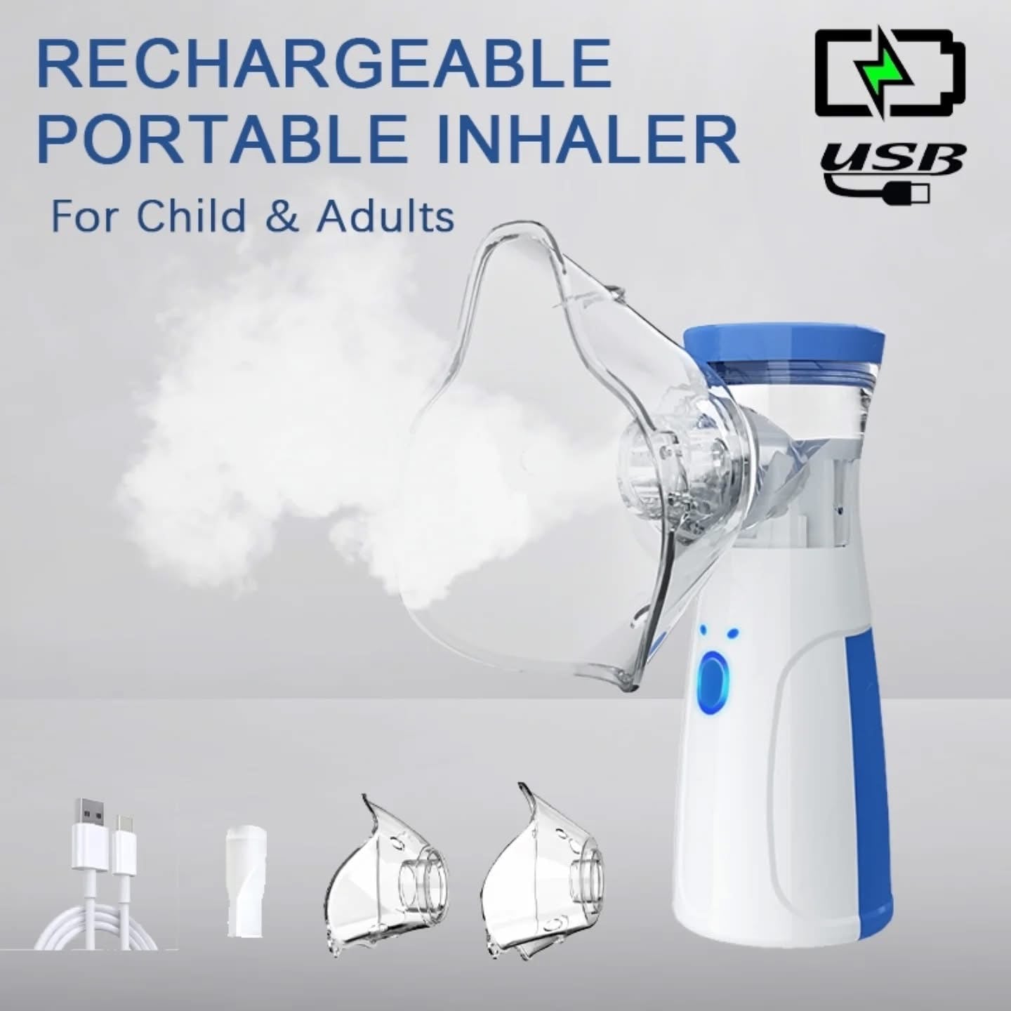 Portable Rechargeable Nabulizer for Kids & Adults