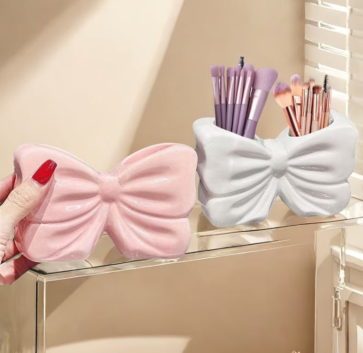 Bow Shape Makeup Brushes Holder