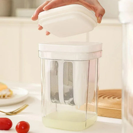 Large Capacity Yogurt Cheese Strainer with Lid
